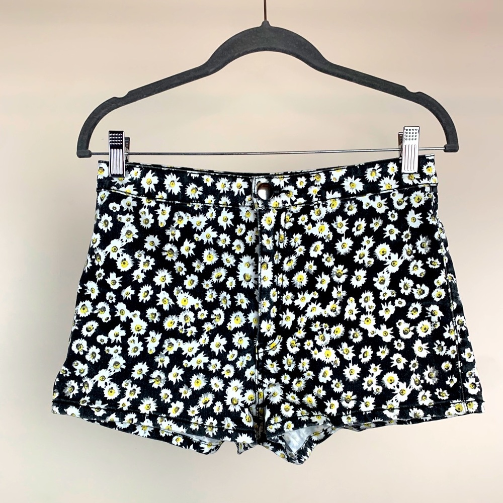 Flower High Waisted Shorts